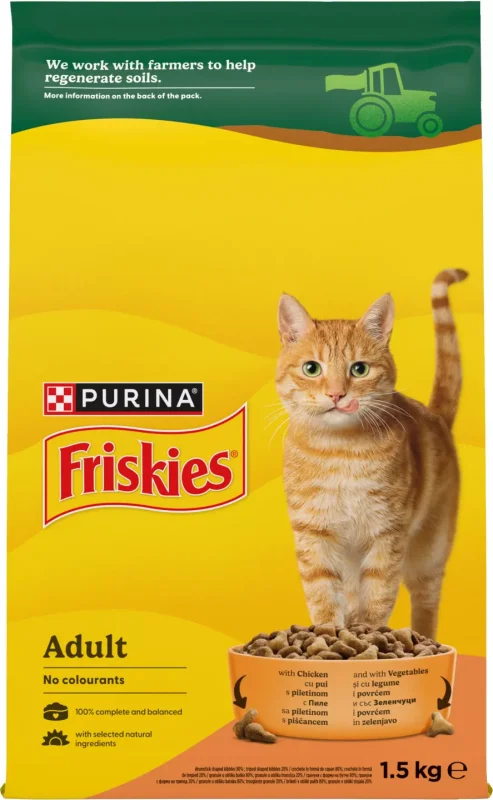 Friskies Суха храна за котки или кучета различни видове 1,5 кг