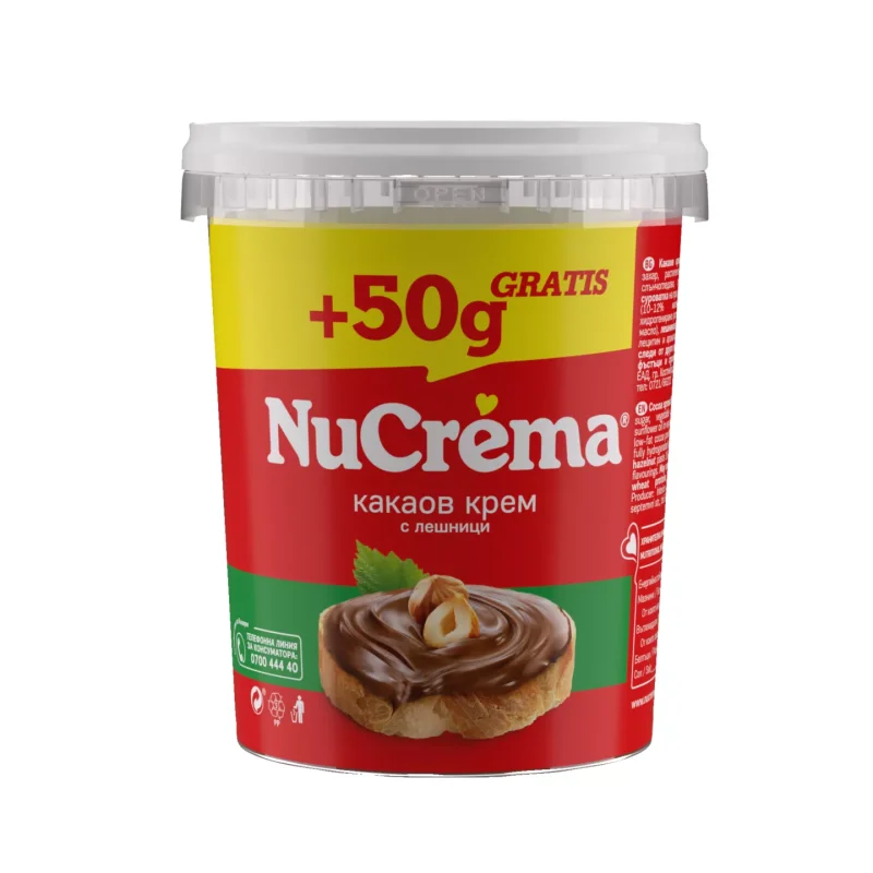 Nucrema Какаов крем различни видове 400 г