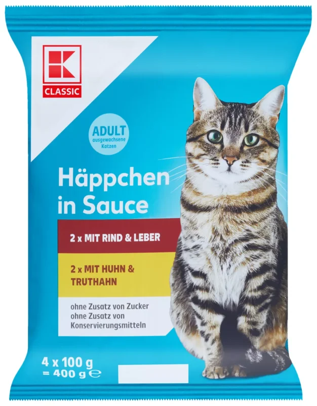 K-Classic Храна за котки различни видове 4 х 100 г