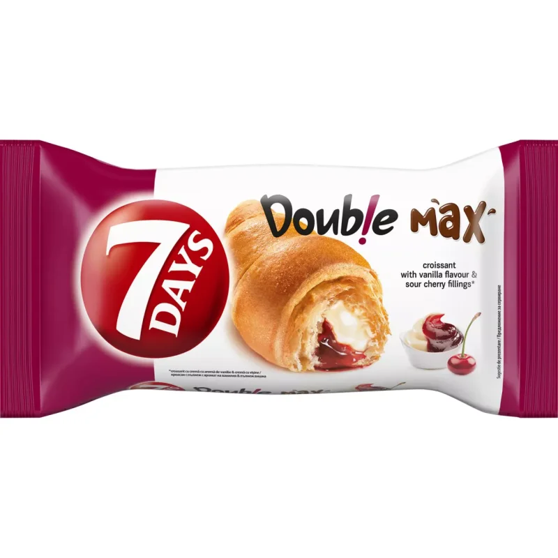 7 DAYS MAX/7 DAYS DOUBLE MAX Кроасан различни вкусове 92 г