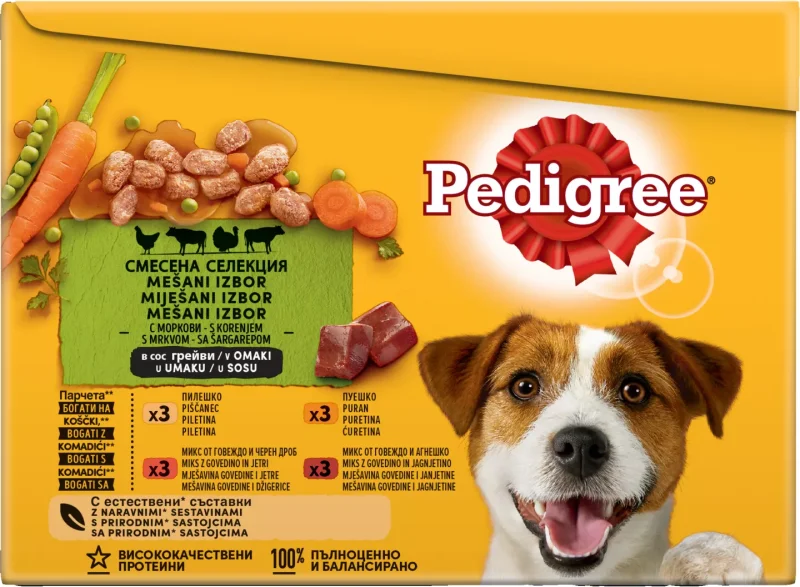 PEDIGREE Храна за кучета 12 х 100 г
