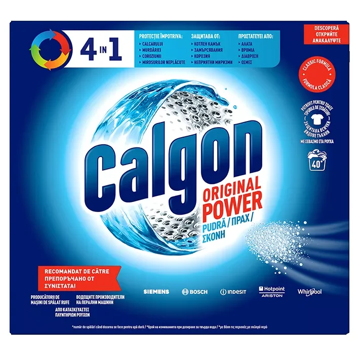 Calgon Омекотител за вода различни видове Прах 2 кг Гел 1,5 л или Таблетки 30 бр.