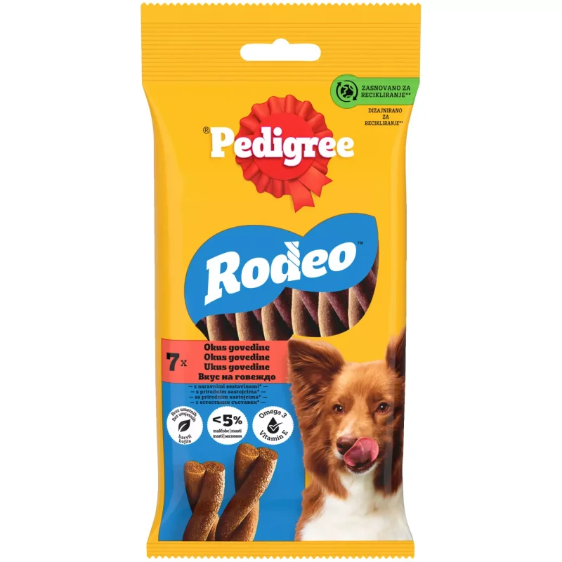 Pedigree Лакомство за куче Родео различни видове 8 бр.