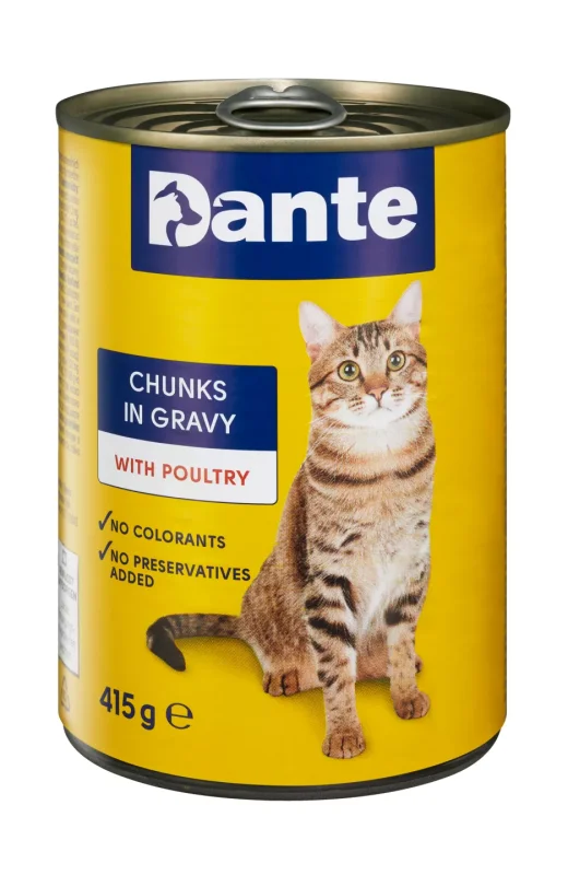 Dante Храна за котки различни видове 415 г