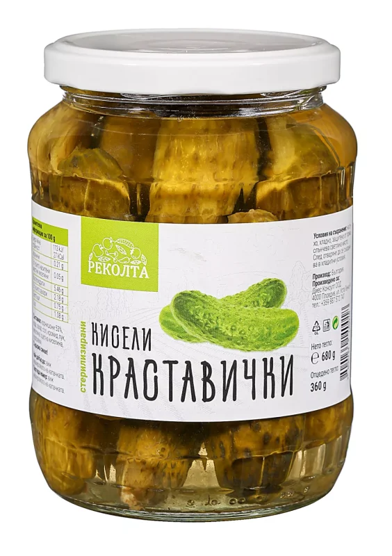 Реколта Кисели краставички 680 г