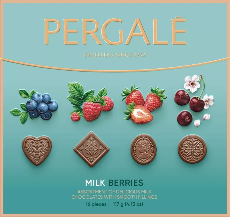 Pergale Шоколадови бонбони избрани видове 117 г