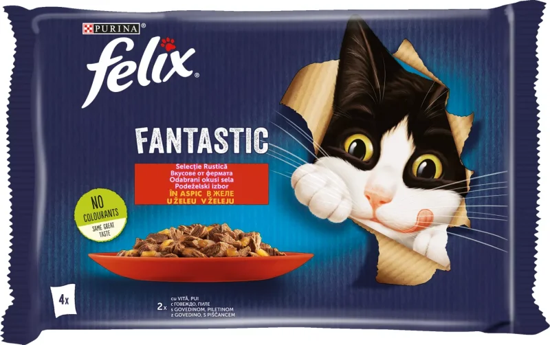 Felix Pouch Храна за котки различни видове 4 х 80 г или 4 x 85 г