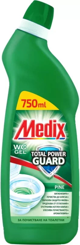 Medix WC гел Total Power Guard различни видове 750 мл