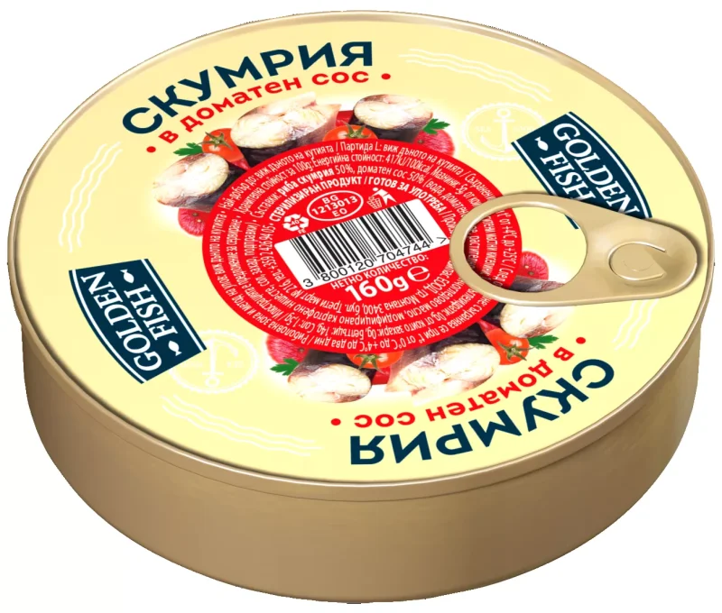 Golden Fish Скумрия различни видове 160 г