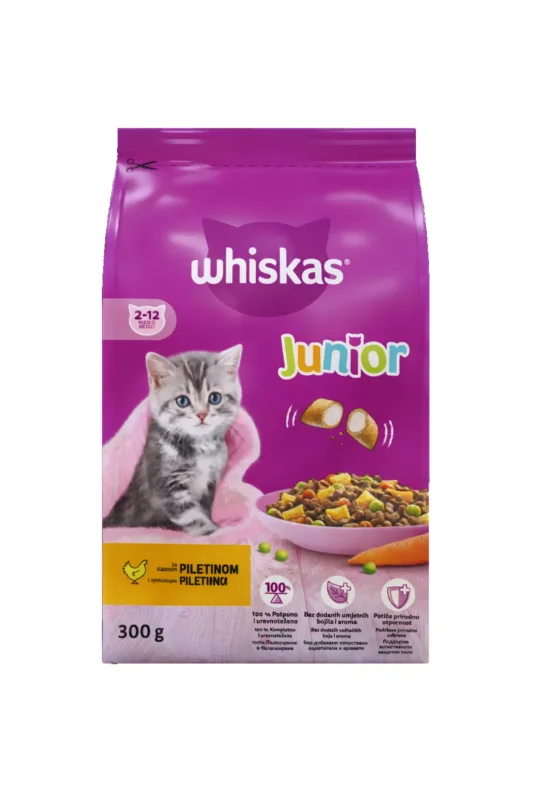 Whiskas Суха храна за котка различни видове 300 г