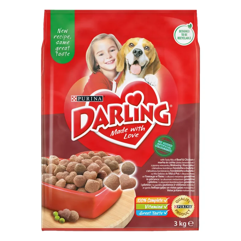 Darling Суха храна за кучета различни видове 3 кг