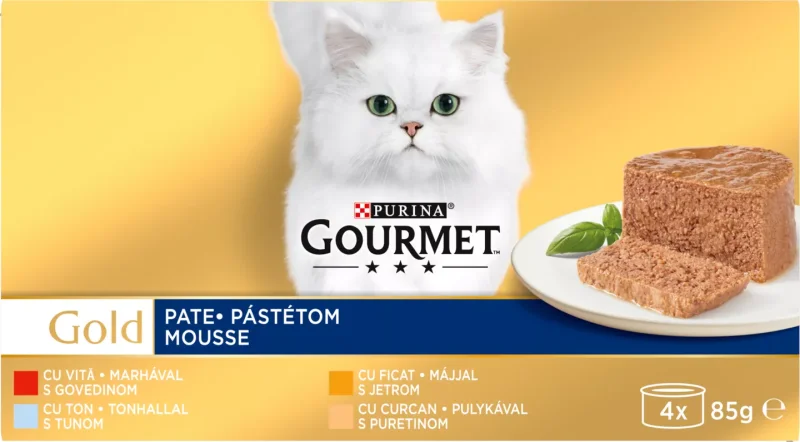 Gourmet Gold Храна за котки различни видове 4 х 85 г или 6 х 50 г