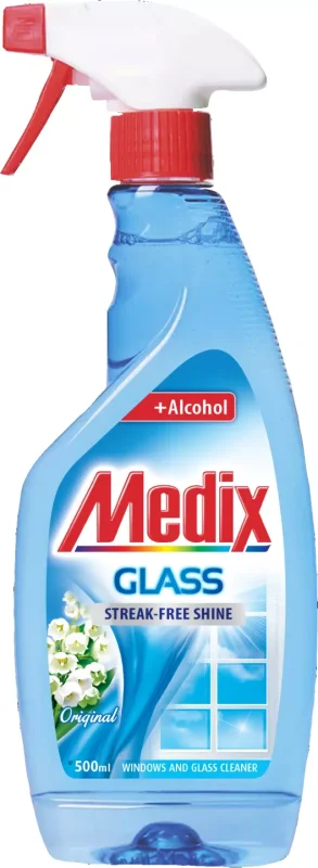 Medix Glass Почистващ препарат за стъкла различни видове 500 мл