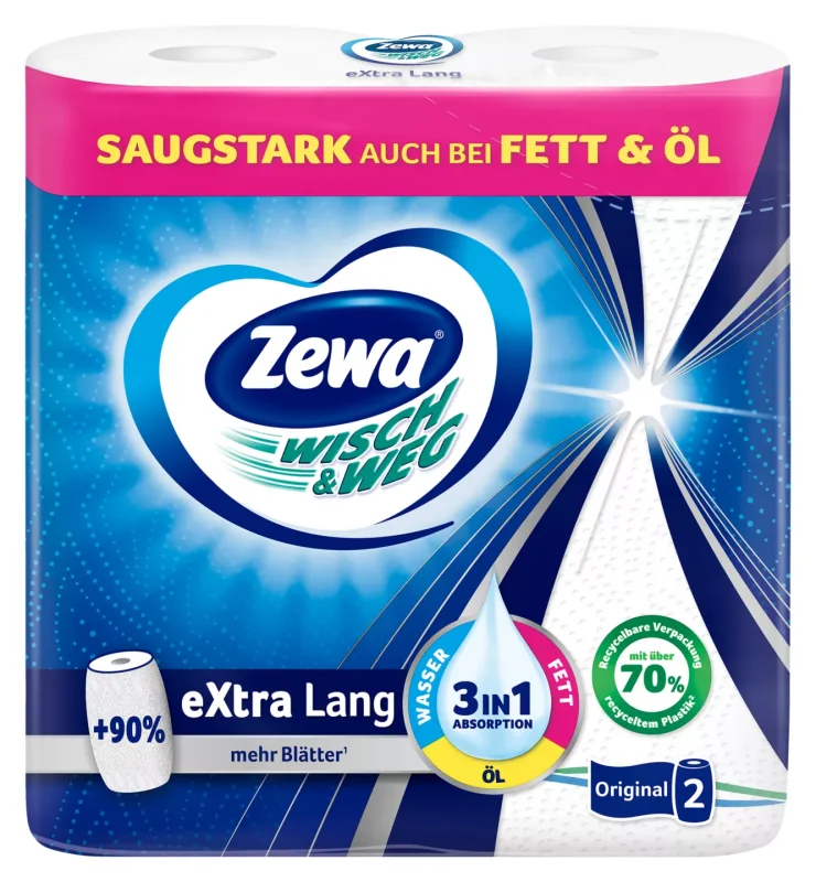 Zewa Wisch&Weg Кухненска ролка различни видове 2 бр.