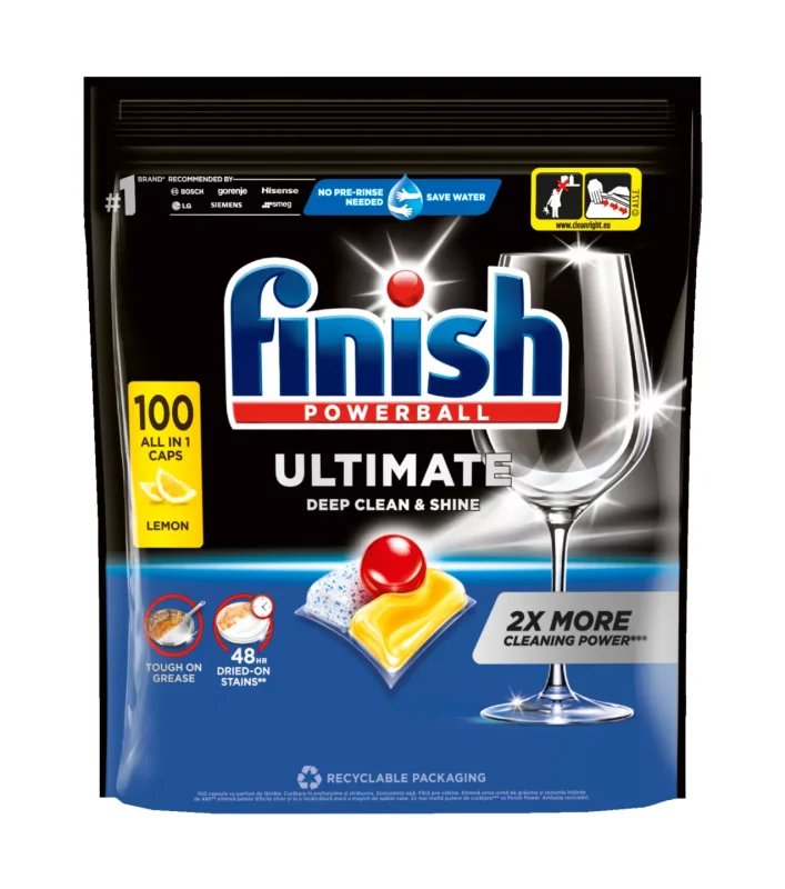 Finish Таблетки за съдомиялна различни видове Quantum Lemon 120 бр. или Ultimate 0% и Ultimate Lemon 100 бр.