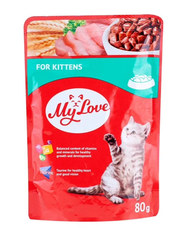My Love Пълноценна храна за котенца 80 г