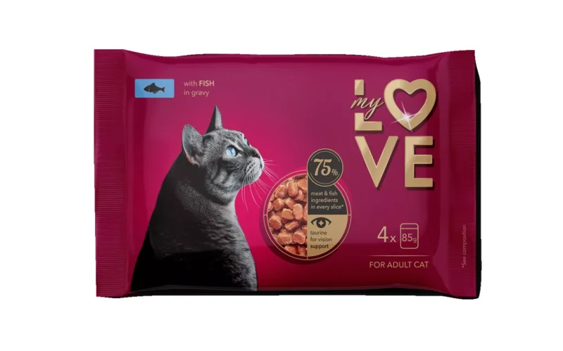 MY LOVE Храна за котки пауч различни видове 4 х 85 г