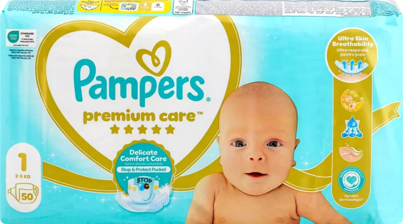 Pampers Детски пелени Premium 50 бр.