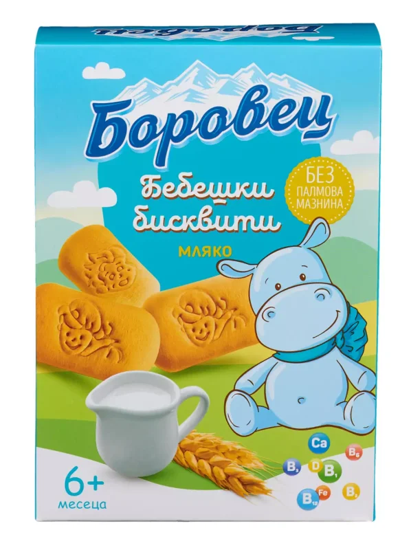 Боровец Бебешки бисквити различни видове 100 г