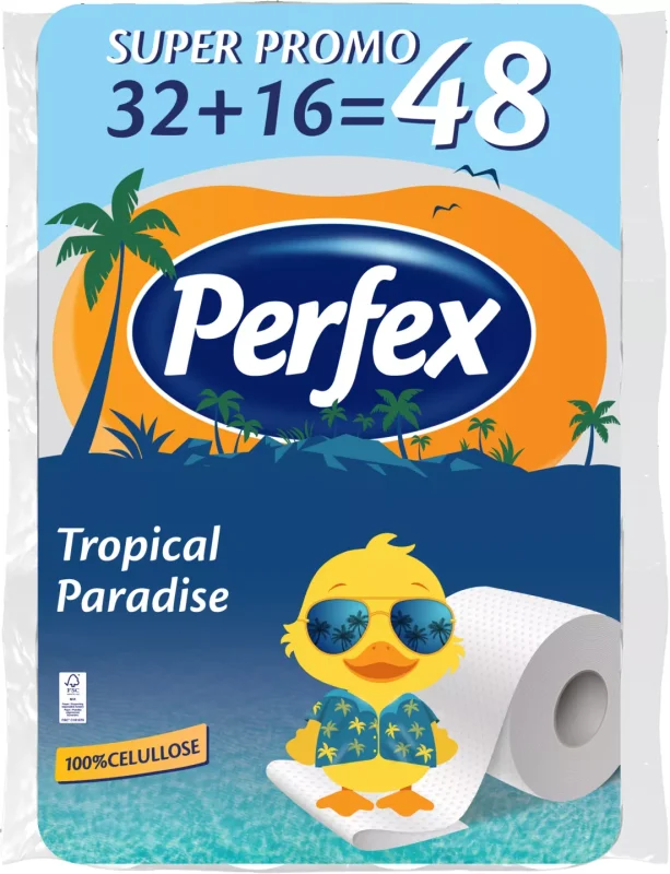 Perfex Тоалетна хартия различни видове 32 + 16 бр.