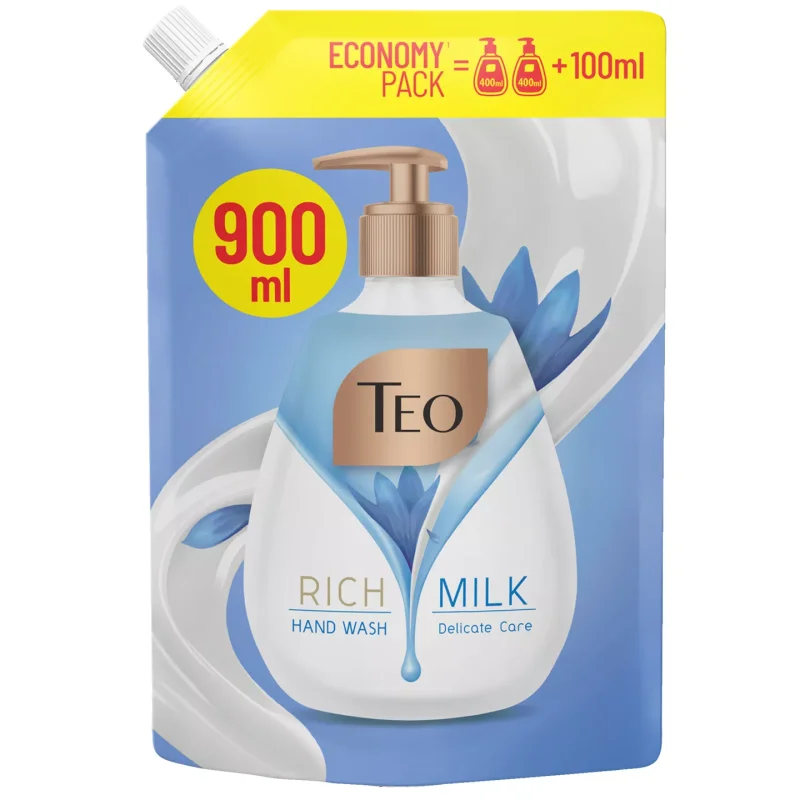 Teo Течен сапун Rich Milk различни видове 900 мл