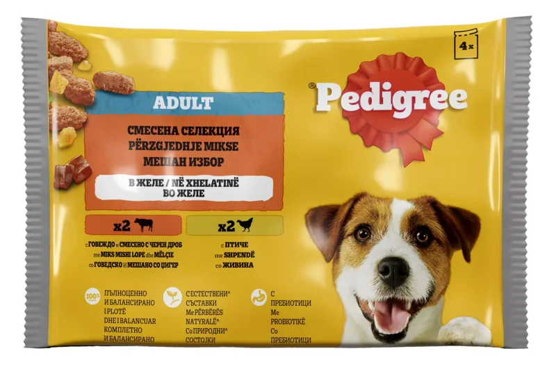 Pedigree Пауч за куче различни видове
