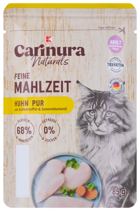K-Carinura Naturals Храна за възрастни котки различни видове 85 г