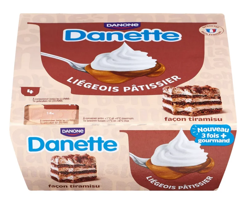 DANETTE Млечен десерт избрани видове 4 х 90 г