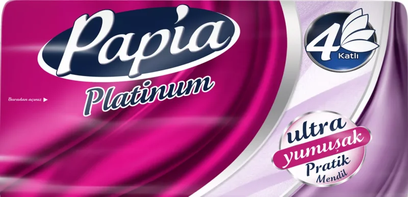 PAPIA Кърпи за лице Platinum 125 бр.