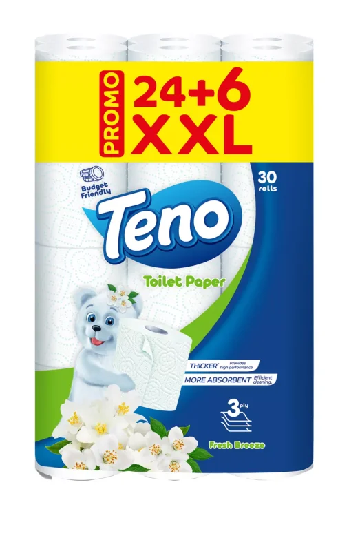 TENO Тоалетна хартия 24+6 бр.