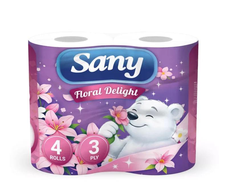 SANY Тоалетна хартия различни видове 4 бр.