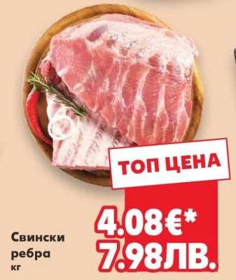 Свински ребра кг