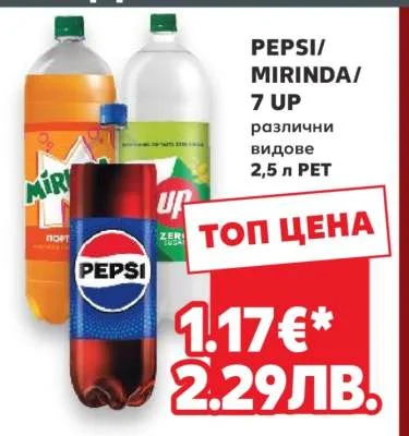 различни видове 2,5 л PET