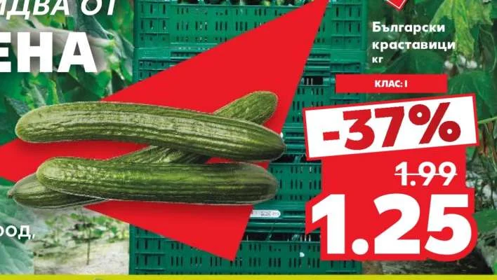 Български краставици КЛАС: I кг