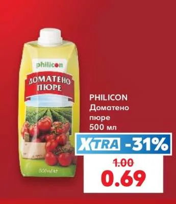PHILICON Доматено пюре 500 мл