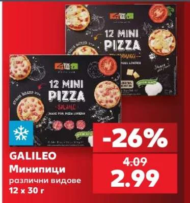 GALILEO Минипици различни видове 12 х 30 г