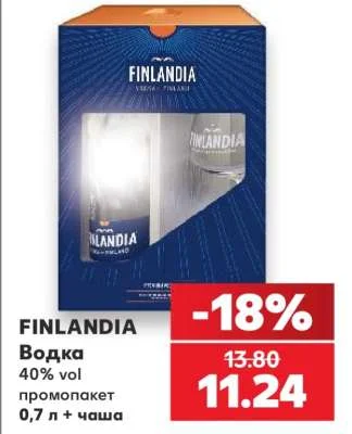 FINLANDIA Водка 40% vol промопакет 0,7 л + чаша