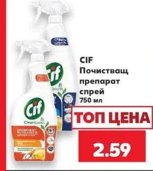 CIF Почистващ препарат спрей 750 мл