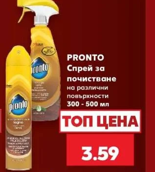 PRONTO Спрей за почистване на различни повърхности 300 - 500 мл