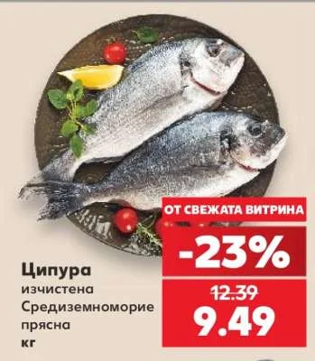 Ципура изчистена Средиземноморие прясна кг