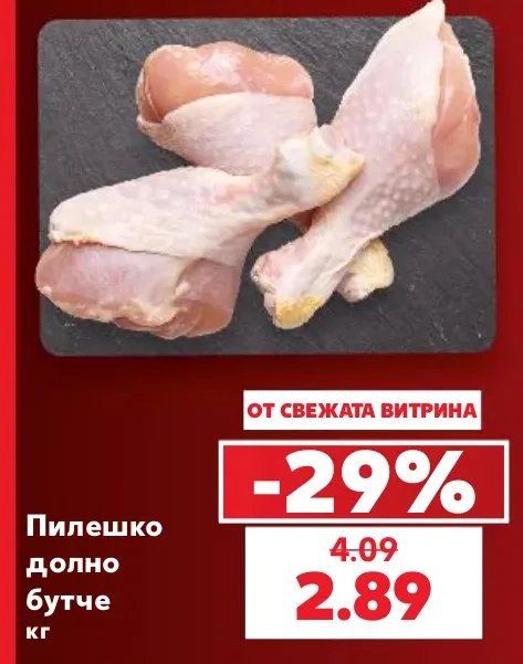 Пилешко долно бутче