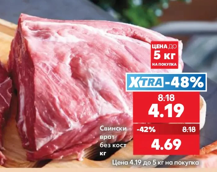 Свински врат без кост кг