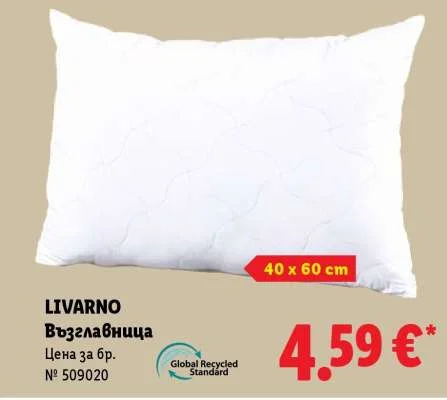 LIVARNO Възглавница 40 x 60 cm