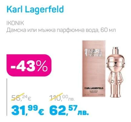 Karl Lagerfeld IKONIK Дамска или мъжка парфюмна вода 60 мл