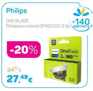 Philips Резервно ножче QP420/50 2 бр.