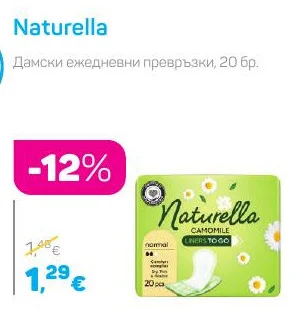 Naturella Дамски ежедневни превръзки 20 бр.