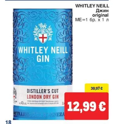 WHITLEY NEILL Джин original 1 л