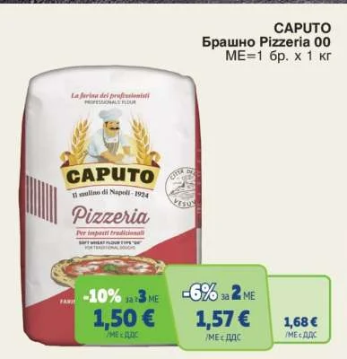 CAPUTO Брашно Pizzeria 00 1 кг