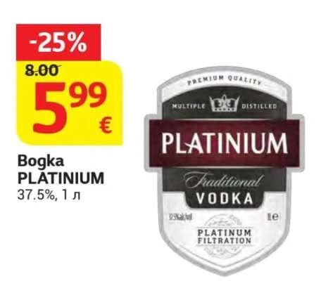 Bogka PLATINIUM 37.5% 1 л