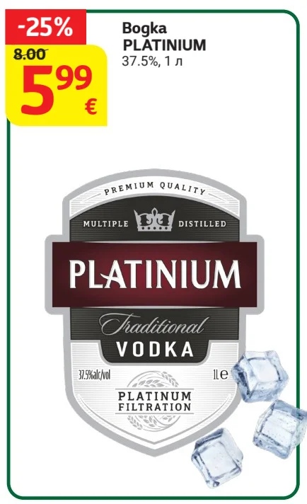 Bogka PLATINIUM 37.5% 1 л